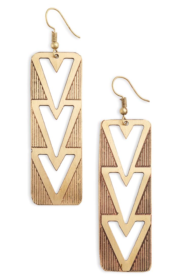 Women's Ten79la Triple Arrow Earrings