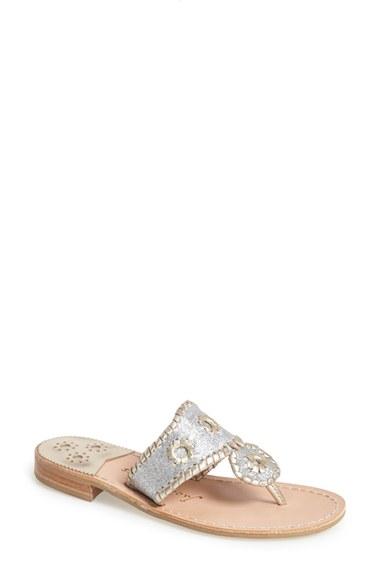 Women's Jack Rogers 'sparkle' Sandal M - Metallic