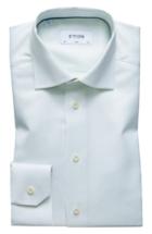 Men's Eton Slim Fit Textured Solid Dress Shirt .5 - Green