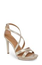 Women's Calvin Klein Vonnie Cross Strap Sandal .5 M - Brown