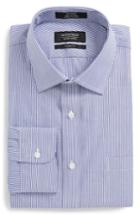Men's Nordstrom Men's Shop Classic Fit Non-iron Stripe Dress Shirt .5 32 - Blue