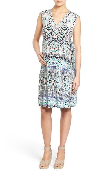 Women's Tart Maternity 'charmaine' Print Jersey Maternity Wrap Dress