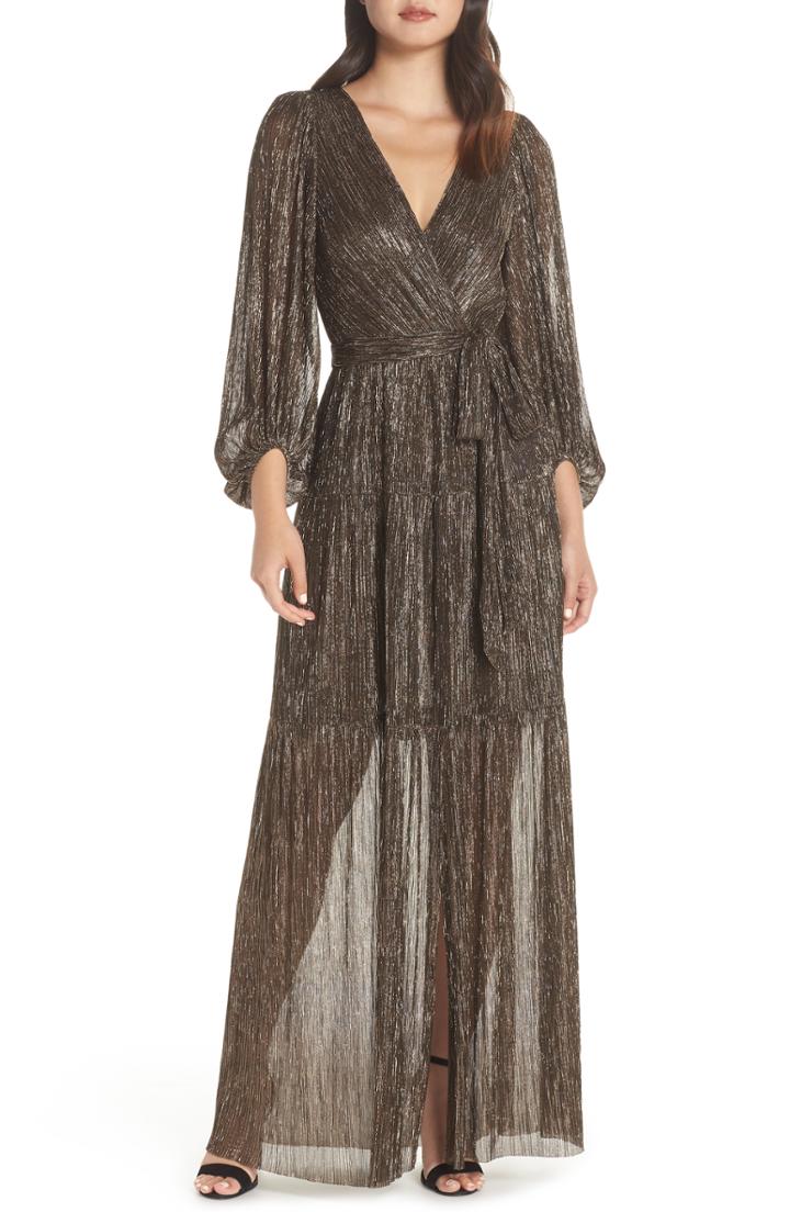 Women's All In Favor Knot Front Stripe Kimono Dress - Ivory