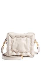 Anya Hindmarch Chubby Cube Lambskin Leather Crossbody Bag - White