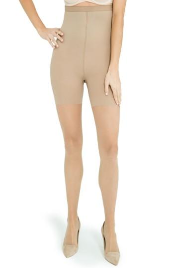 Women's Spanx Luxe High Waist Shaping Pantyhose, Size C - Beige