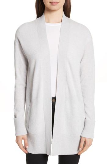 Women's Theory Relaxed Cashmere Cardigan, Size - Grey