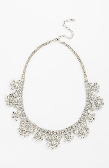 Nordstrom Scalloped Collar Necklace Silver/