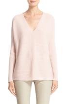 Women's Lafayette 148 New York V-neck Wool Flannel Sweater