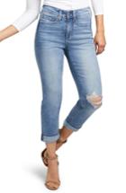 Women's Curves 360 By Nydj Slim Straight Crop Jeans - Blue