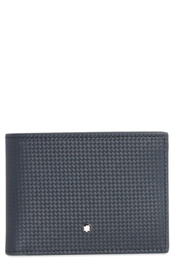 Men's Montblanc Bifold Leather Wallet - Blue