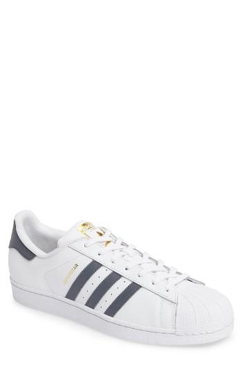 Men's Adidas Superstar Foundation Sneaker .5 M - White
