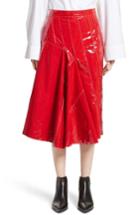 Women's Litkovskaya Lacquered Coastline Leather Skirt