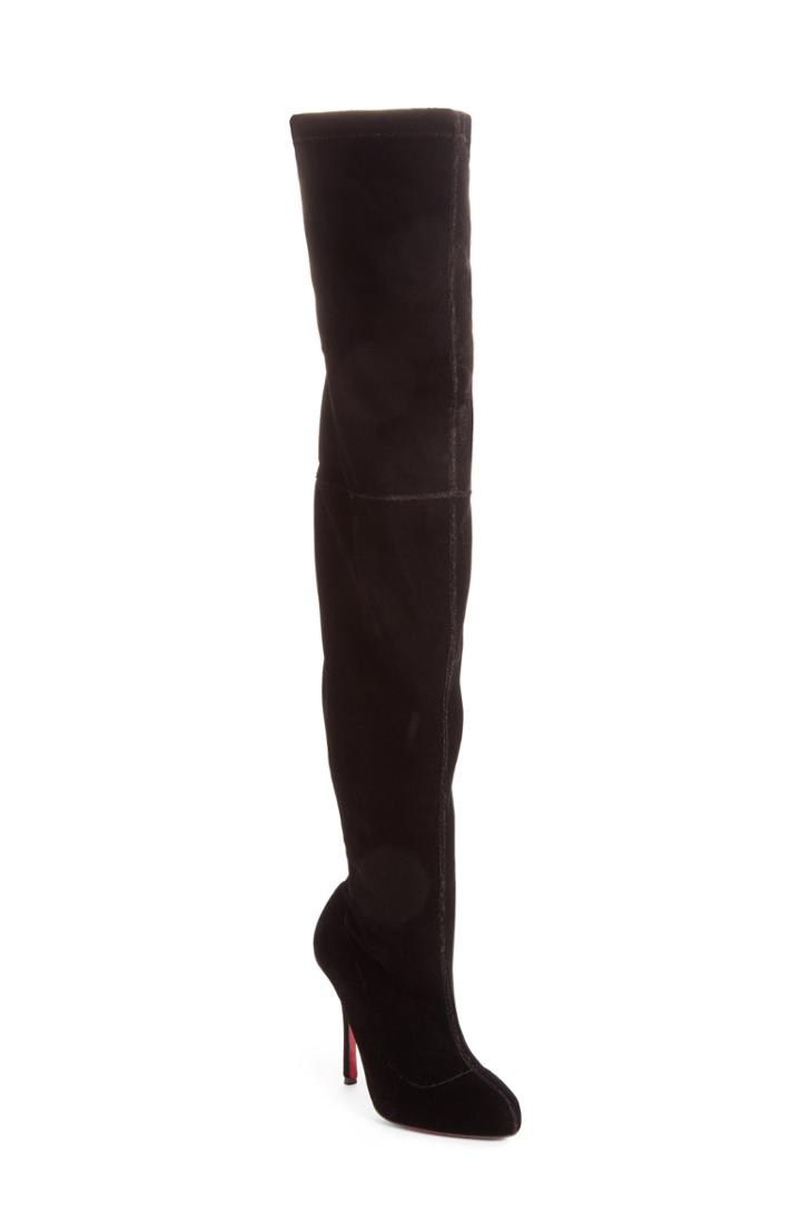 Women's Christian Louboutin Classe Over The Knee Boot .5us / 37.5eu - Black