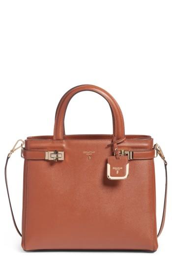 Serapian Milano Small Meline Evolution Leather Bag - Brown