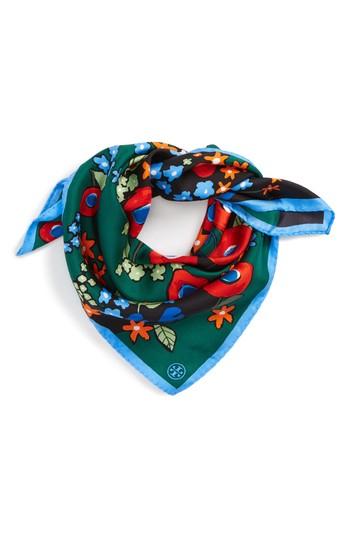 Women's Tory Burch Darling Floral Silk Neckerchief