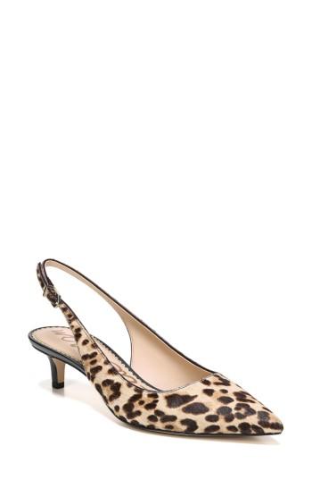 Women's Sam Edelman Ludlow Genuine Calf Hair Pump .5 M - Beige