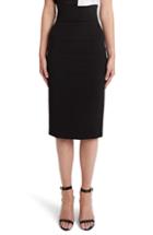 Women's Versace First Line Pencil Skirt Us / 40 It - Black