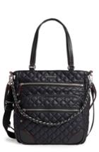 Mz Wallace Crosby Quilted Oxford Nylon Tote - Black