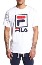 Men's Fila Stacked Logo T-shirt, Size - White