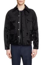 Men's Maison Margiela Coated Field Jacket Eu - Black
