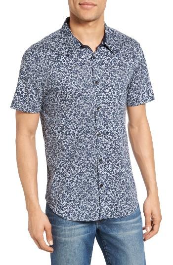 Men's John Varvatos Star Usa Cotton Sport Shirt - Grey