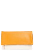 Bp. Faux Leather Fold-over Clutch - Yellow
