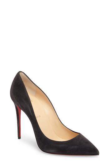 Women's Christian Louboutin Pigalle Follies Pointy Toe Pump .5us / 35.5eu - Grey