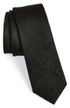 Men's The Tie Bar Silk Paisley Tie, Size - Black (online Only)