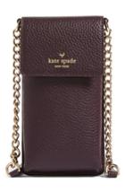 Kate Spade New York Leather Smartphone Crossbody Bag - Brown