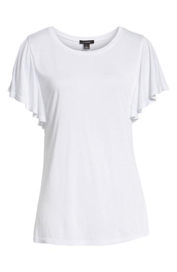Women's Halogen Slit Sleeve Tee, Size - White