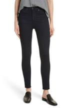 Women's Rag & Bone/jean High Waist Ankle Skinny Jeans - Black