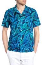 Men's Jeff Kailua Trim Fit Print Sport Shirt - Green