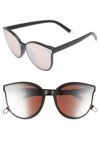Women's Bp. 59mm Metal Tip Round Sunglasses - Black/ Rose Gold