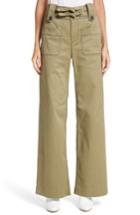 Women's Rebecca Taylor High Waist Twill Pants - Green