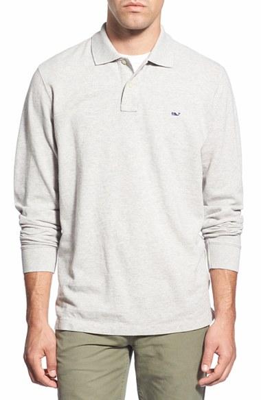 Men's Vineyard Vines Long Sleeve Pique Knit Polo