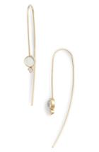 Women's Zoe Chicco Moonstone & Diamond Threader Earrings