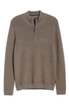 Men's Ted Baker London Lohas Slim Fit Funnel Neck Sweater (m) - Brown
