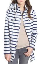 Women's Barbour Trevose Stripe Waterproof Jacket Us / 8 Uk - Blue