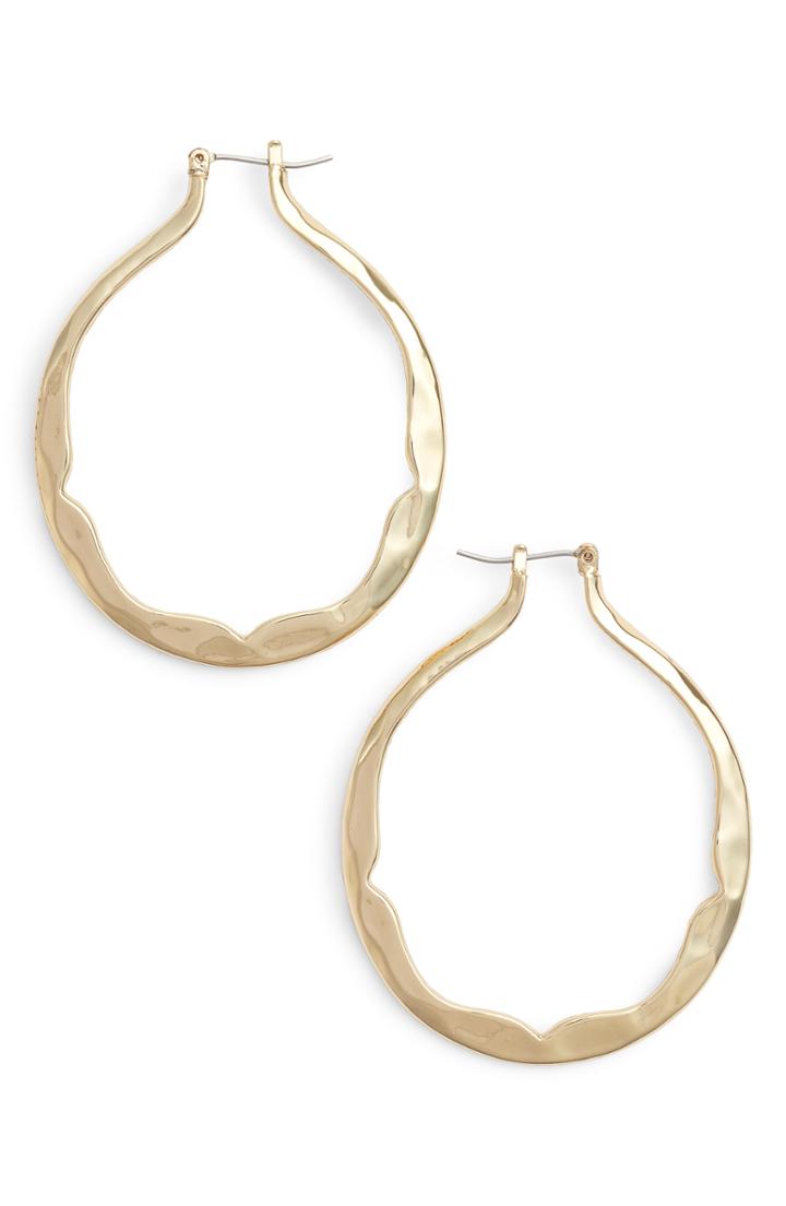 Women's Halogen Scalloped Hoop Earrings