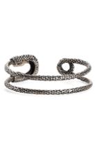 Men's Eleventy Textured Paper Clip Cuff Bracelet