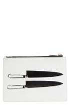 Calvin Klein 205w39nyc Andy Warhol Foundation Knives Leather Pouch - White