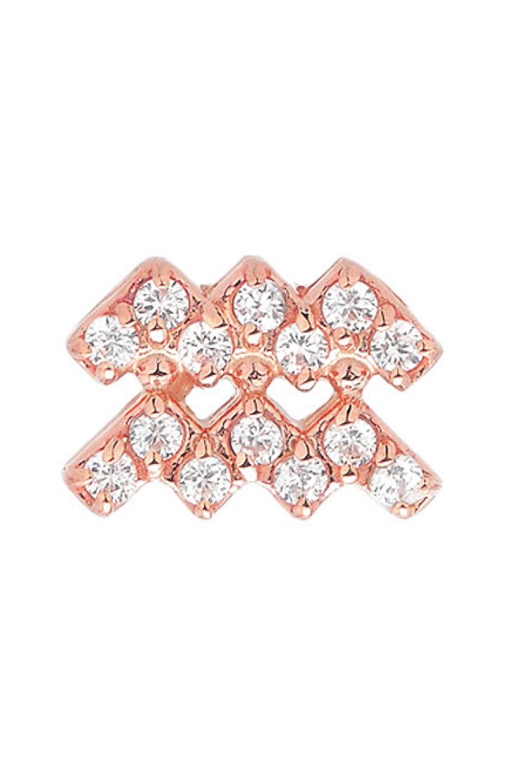 Women's Mini Mini Jewels Diamond Zodiac Sign Earring