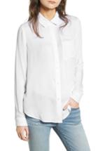 Women's Treasure & Bond Dobby Classic Shirt, Size - White