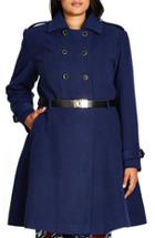 Women's City Chic Double Agent Belted Coat