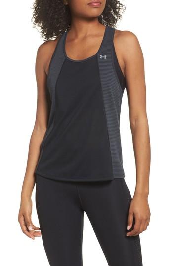 Women's Under Armour Threadborne Fashion Tank - Black