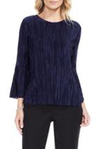 Women's Vince Camuto Pleated Knit Top - Blue