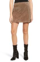 Women's Blanknyc Suede Miniskirt - Beige