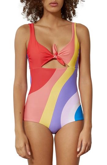 Women's Mara Hoffman Adeline One-piece Swimsuit - Blue