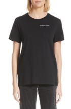 Women's Off-white Quotes Casual Tee - Black