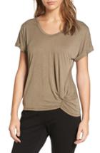 Women's Nic+zoe Boardwalk V-neck Jersey Tee - Green